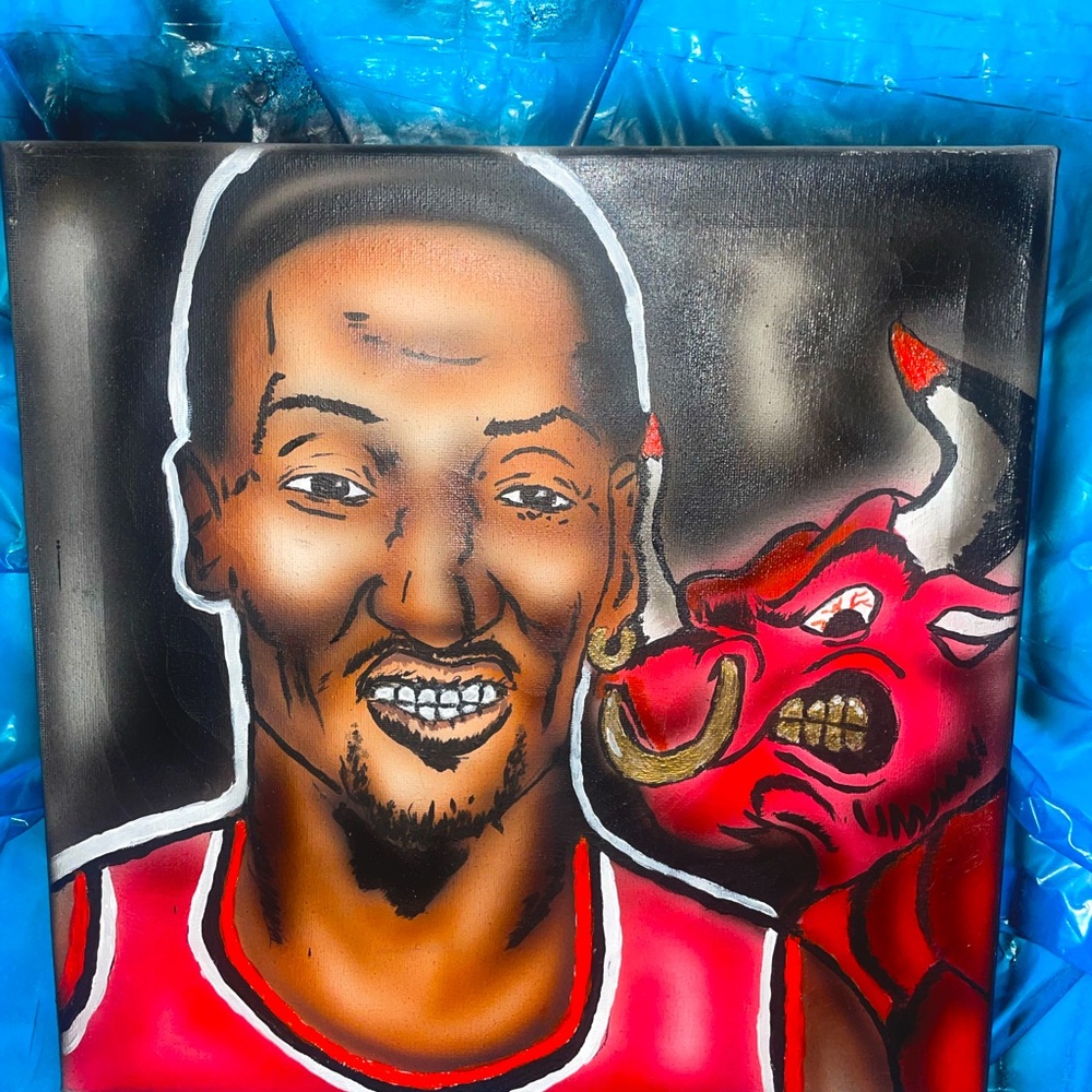Scotty pippen painting